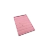 Yerli Üretim Saray Bosna Model Süet Kumaş Pembe Renk 34/24 Cm Kademeli Çekmece İçi Küpe Standı