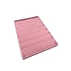 Yerli Üretim Saray Bosna Model Süet Kumaş Pembe Renk 34/24 Cm Kademeli Çekmece İçi Küpe Standı