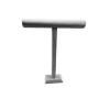 Yerli Üretim Süet Kaplama Gri Renk Uzun 48/41 cm Kolye -Tesbih Sergileme Standı