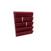 Yerli Üretim Süet Kumaş 20/16 Cm Bordo Renk Ayaklı Küpe Standı
