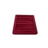 Yerli Üretim Süet Kumaş Bordo Renk 15 cm / 15 cm Yüzük Sergileme Standı