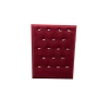 Yerli Üretim Süet Kumaş Bordo Renk 20/16 Cm Ayaklı Kolye Sergileme Standı