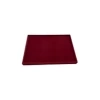 Yerli Üretim Süet Kumaş Bordo Renk 34/24 cm Takı Servis Sunum Tablası
