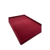 Yerli Üretim Süet Kumaş Bordo Renk 34/24 cm Takı Servis Sunum Tablası