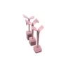 Yerli Üretim Süet Kumaş Çoklu Pembe Renk 20/17/15 Cm Küpe Sergileme Aksesuar