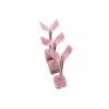 Yerli Üretim Süet Kumaş Çoklu Pembe Renk 20/17/15 Cm Küpe Sergileme Aksesuar