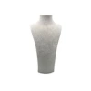 Yerli Üretim Süet Kumaş Elisia Manken Krem Renk 40/20 Cm Kolye Gerdanlık Takı Sergileme Mankeni