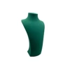 Yerli Üretim Süet Kumaş Elisia Manken Yeşil Renk 25/12 Cm Kolye Gerdanlık Takı Sergileme Mankeni