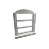 Süet Kumaş Füme Renk 26/22 cm Ayaklı Küpe Standı