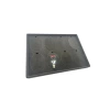 Yerli Üretim Süet Kumaş Füme Renk 34-24 Cm Ayaklı Üçlü Set Tabla Stand