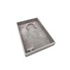 Yerli Üretim Süet Kumaş Gri Renk 26/19 Cm Mini Takı Sergileme Tablası