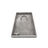 Yerli Üretim Süet Kumaş Gri Renk 26/19 Cm Mini Takı Sergileme Tablası