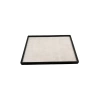 Yerli Üretim Süet Kumaş Gri Renk 34/24 Cm Takı Servis Sunum Tablası