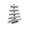 Yerli Üretim Süet Kumaş Gri Renk Beş Kademeli 45/34 cm Bileklik-Saat Sergileme Standı