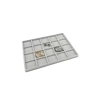 Yerli Üretim Süet Kumaş Gri Renkli 34/24 Cm 20 Bölmeli Çekmece Içi Takı Standı