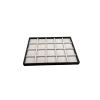 Yerli Üretim Süet Kumaş İki Renkli 34/24 cm 20 Bölmeli Çekmece İci Takı Standı
