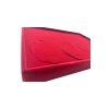Yerli Üretim Süet Kumaş Kırmızı Renk 34-24 Cm Ayaklı Üçlü Set Tabla Stand