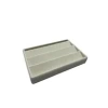 Yerli Üretim Süet Kumaş Krem Renk 22 cm / 14 cm Çekmece İçi Küpe Takı Standı