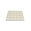 Yerli Üretim Süet Kumaş Krem Renk 34/24 cm 20 Bölmeli Çekmece İçi Takı Standı