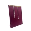 Yerli Üretim Süet Kumaş Lacivert Renk 34/24 cm Tırnaklı Ayaklı Tesbih-Kolye-Zincir Sergileme Standı