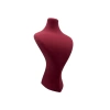 Yerli Üretim Süet Kumaş Lidya Manken Bordo Renk 34/20 Cm Kolye Gerdanlık Takı Sergileme Mankeni