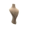Yerli Üretim Süet Kumaş Lidya Manken Kahve Renk 42/20 Cm Kolye Gerdanlık Takı Sergileme Mankeni