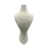 Yerli Üretim Süet Kumaş Lidya Manken Krem Renk 42/20 Cm Kolye Gerdanlık Takı Sergileme Mankeni