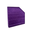Yerli Üretim Süet Kumaş Mor Renk 34/24 Cm Kademeli Çekmece Içi Küpe Standı
