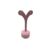 Yerli Üretim Süet Kumas Pembe Renk 12 Cm Küpe Sergileme Aksesuar