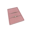 Yerli Üretim Süet Kumaş Pembe Renk 34/24Cm 14 Adet Kademeli Çekmece İçi Bileklik Tablası