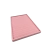 Yerli Üretim Süet Kumaş Pembe Renk 34/24Cm 14 Adet Kademeli Çekmece İçi Bileklik Tablası