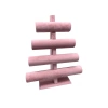 Yerli Üretim Süet Kumaş Pembe Renk Dört Kademeli 38/34 Cm Bileklik-saat Sergileme Standı