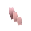 Yerli Üretim Süet Kumaş Pembe Renk Üçlü Takım Kolye - Zincir Ayaklı Stand