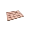Yerli Üretim Süet Kumaş Pembe Renkli 34/24 cm 20 Bölmeli Çekmece İçi Takı Standı