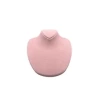 Yerli Üretim Süet Kumaş Rose Manken Pembe Renk 20/18 Cm Kolye Gerdanlık Takı Sergileme Mankeni