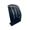 Yerli Üretim Süet Kumaş Siyah Renk 34 cm / 24 cm Dik Bombeli Takı Standı