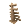 Yerli Üretim Süet Kumaş Sütlü Kahve Renk Beş Kademeli 45/34 cm Bileklik-Saat Sergileme Standı