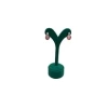 Yerli Üretim Süet Kumaş Yeşil Renk 12 Cm Küpe Sergileme Aksesuar