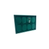 Yerli Üretim Süet Kumaş Yesil Renk 34-24 Cm Ayaklı Üçlü Set Tabla Stand