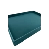 Yerli Üretim Süet Kumaş Yeşil Renk 34/24 Cm Takı Servis Sunum Tablası