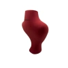 Yerli Üretim Zeus Model Süet Kumaş Kırmızı Renk 29/ 22 Cm Takım Kolye Sergileme Mankeni