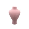 Yerli Üretim Zeus Model Süet Kumaş Pembe Renk 29/ 22 Cm Takım Kolye Sergileme Mankeni