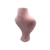 Yerli Üretim Zeus Model Süet Kumaş Pembe Renk 29/ 22 Cm Takım Kolye Sergileme Mankeni