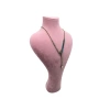 Yerli Üretim Zeus Model Süet Kumaş Pembe Renk 42 / 22 Cm Takım Kolye Sergileme Mankeni