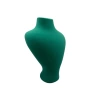 Yerli Üretim Zeus Model Süet Kumaş Yeşil Renk 29/ 22 Cm Takım Kolye Sergileme Mankeni