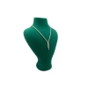 Yerli Üretim Zeus Model Süet Kumaş Yeşil Renk 29/ 22 Cm Takım Kolye Sergileme Mankeni