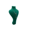 Yerli Üretim Zeus Model Süet Kumaş Yeşil Renk 42 / 22 Cm Takım Kolye Sergileme Mankeni
