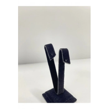 Süet Kumaş Siyah Renk 10 Cm Küpe Sergileme Aksesuar