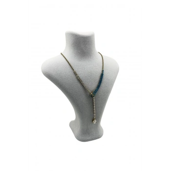 Londra Model Süet Kumaş Gri Renk 22/18 Cm Kolye Sergileme Mankeni