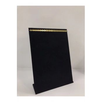 Süet Kumaş Siyah Renk Tırnaklı Ayaklı Tesbih-kolye-zincir Sergileme Standı